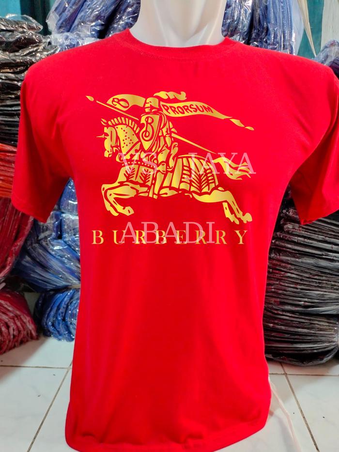 Gambar KAOS OBLONG LOGO KUDA BBR SIZE M L XL LD 46 48 52CM - Merah, M dari VS JAYA ABADI undefined Tokopedia
