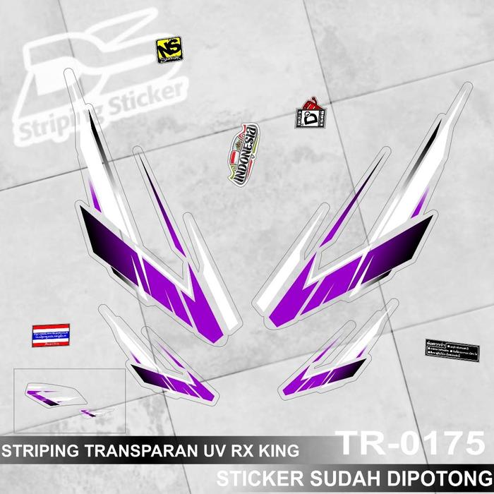 Gambar Striping Stiker Transparan UV rx king TR0175 List Variasi Sticker - Ungu, body terang dari Meteor ID undefined Tokopedia
