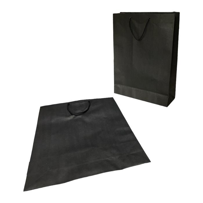 Gambar Paper Bag Black Polos Tali Hitam Souvenir Goodie Bag Kado Tas Kemasan - 38x15x45cm dari CERMIN CERDAS INDONESIA undefined Tokopedia