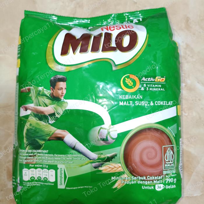 Gambar susu milo activ-go 3in1 800gr dari Toko terpercaya11 undefined Tokopedia