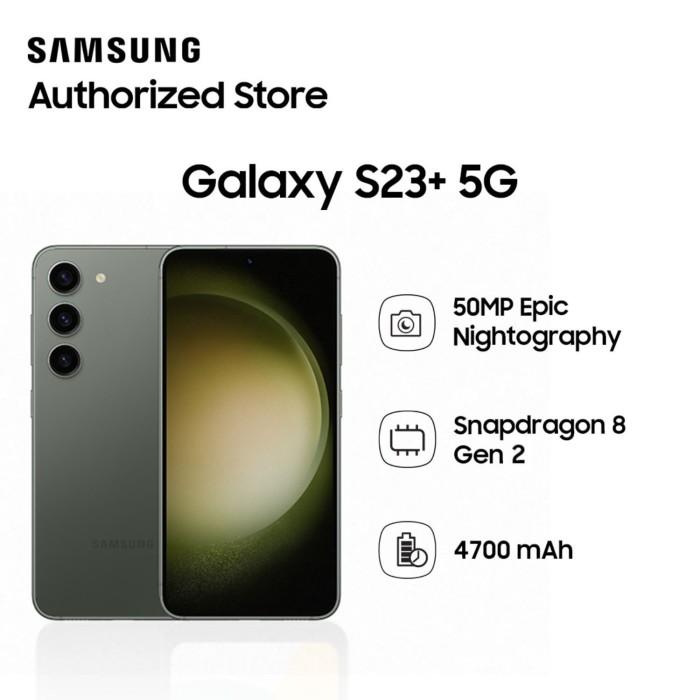 Gambar Samsung Galaxy S23 Plus 5G 8/256GB FreeTravel Adapter 25W White - Green dari Rejodadi - Samsung Authorized undefined Tokopedia