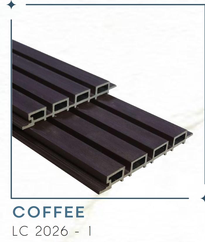 Gambar Wall Cladding WPC Outdoor Motif Kayu Panel Ukuran 2900x220x25 mm - COFEE LC 2026-1, ULTRASHIELD dari Damara Flooring undefined Tokopedia