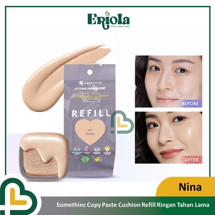 Gambar REFILL - SOMETHINC COPY PASTE BREATHABLE MESH CUSHION SPF 33 PA++ PACK - NINA REFILL dari Bennett Lee_NEW undefined Tokopedia
