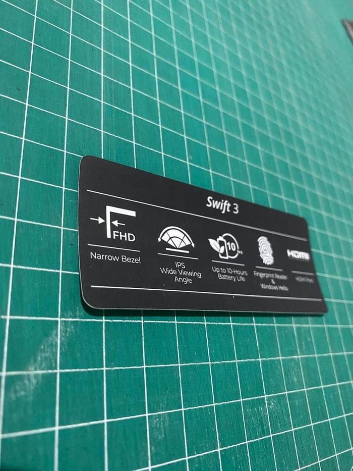 Gambar Stiker Spesifikasi Laptop Acer Swift 3 - finger print dari Djong Creative undefined Tokopedia