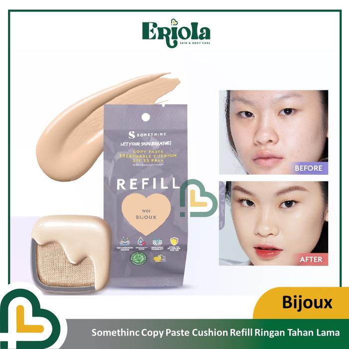 Gambar REFILL - SOMETHINC COPY PASTE BREATHABLE MESH CUSHION SPF 33 PA++ PACK - BIJOUX REFILL dari Bennett Lee_NEW undefined Tokopedia