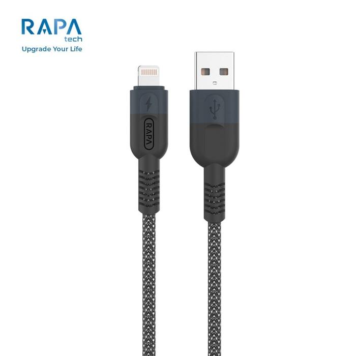 Gambar RAPAtech LINE X Kabel Data USB to Lightning 2.4A - DG1012 - Grey dari EAONLINE undefined Tokopedia