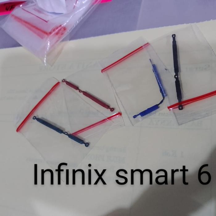 Gambar Paket tombol luar on off volume infinix SMART 6 X6511 X6511B dari Miss Sparepart undefined Tokopedia
