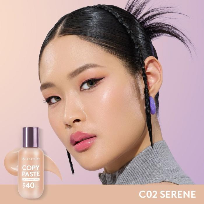 Gambar P1 [Share in Jar] SOMETHINC Copy Paste Tinted Sunscreen SPF 40 PA++++ - C02 SERENE, Shr 3g P. SPRAY dari Skin Diary undefined Tokopedia