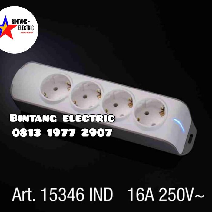 Jual Stop Kontak Broco 4 Lubang Miring + Indicator Lamp Broco 15346 ...