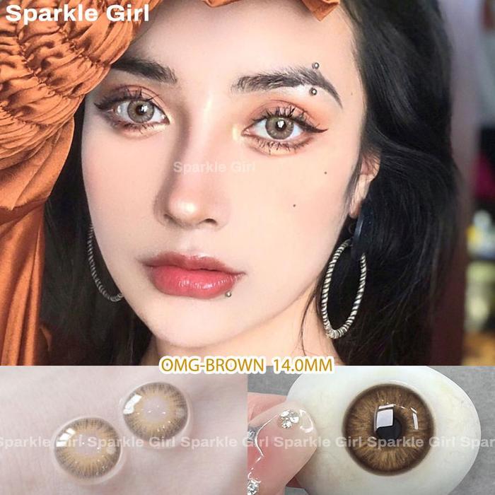 Gambar Eyeshare【Cod】Barbie Softlens Gray Soft 14.2Mm Color Contact Lens - OMG-BROWN dari Baheera559 undefined Tokopedia