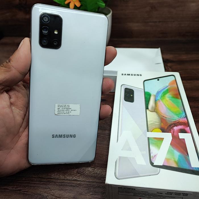 Phone A71 Silver Edition SAMSUNG Galaxy A71 (RAM 8GB, 128GB, Haze