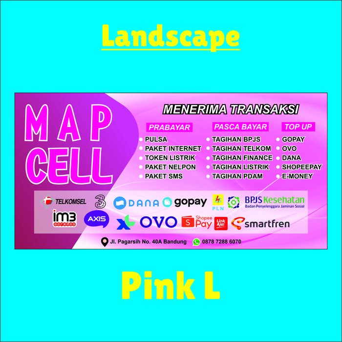 Gambar Spanduk / Banner Konter Pulsa - Pink L, Korcin380 dari CetakCepatBagus undefined Tokopedia