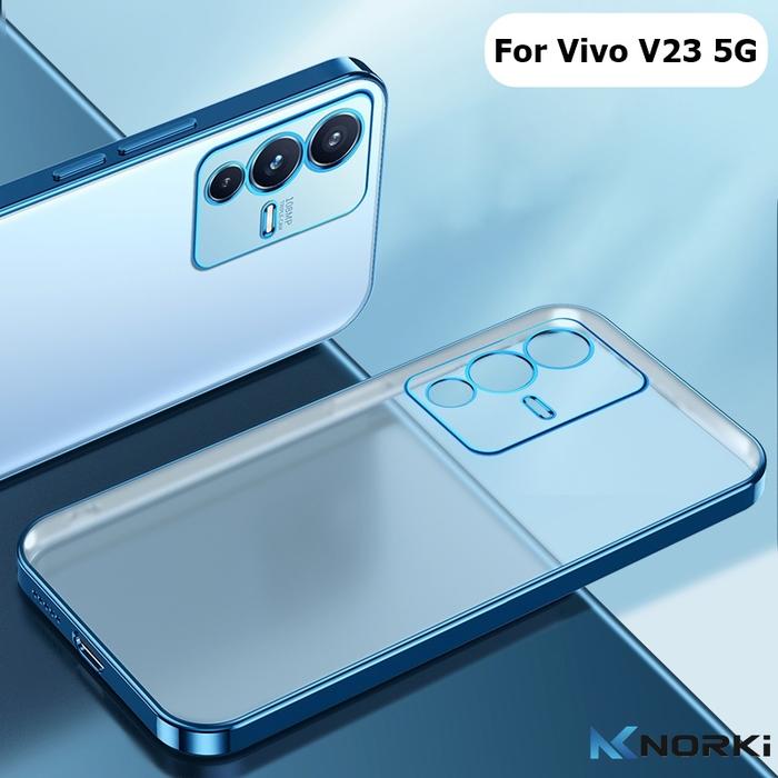 Gambar CASE untuk VIVO V23 5G SOFT CASE PLATING BENING PREMIUM COVER - Biru dari KORI ACCESSORIES undefined Tokopedia