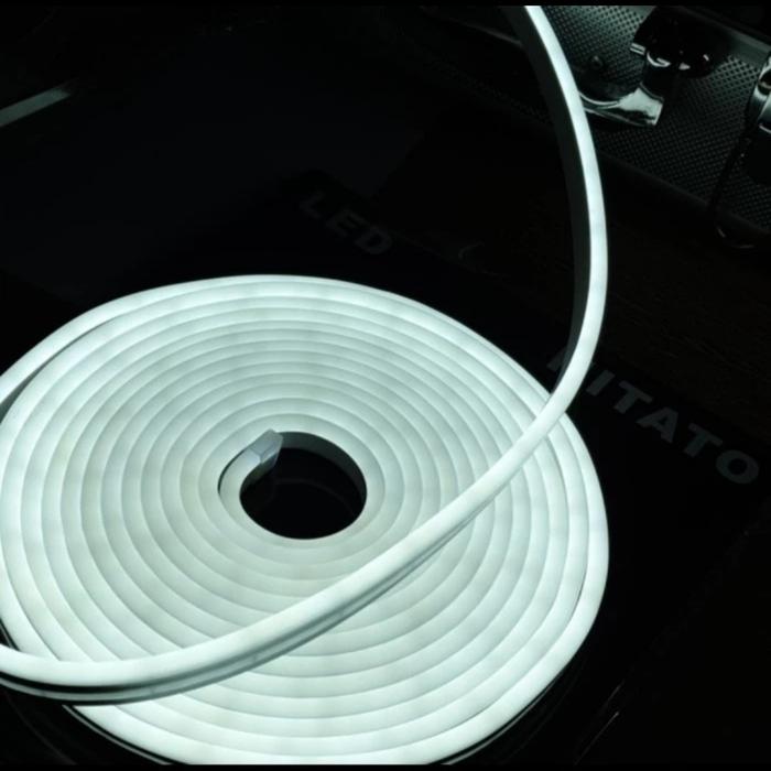 Gambar Lampu led neon flex 12volt 12v led neon flex 12 v led selang 12 volt - Putih dari Deltaled undefined Tokopedia