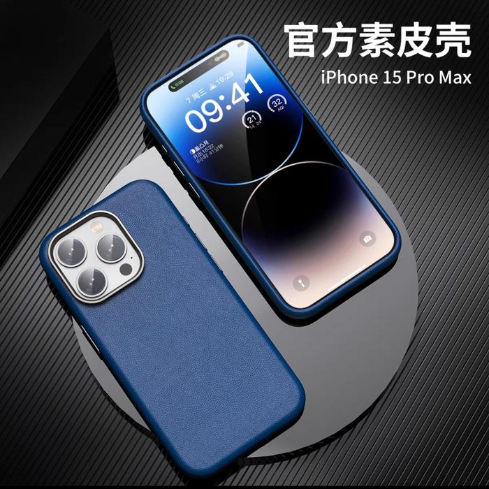Gambar Leather Case Nappa iPhone 14 / 15 Pro Max Cover Original Casing Soft - NAVY BLUE, iPON 14 PRO MAX dari i-case undefined Tokopedia
