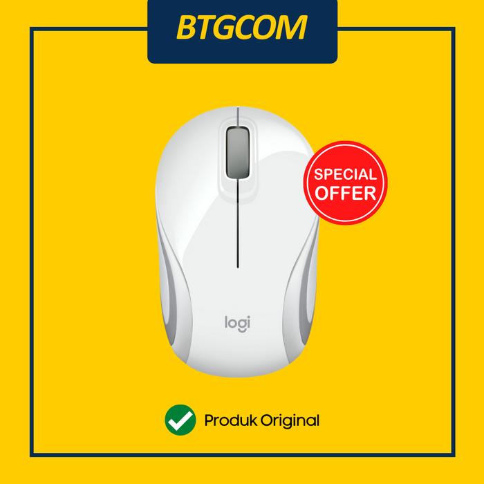 Gambar MOUSE LOGITECH M187 WIRELESS MINI PORTABLE - Putih dari btgcom undefined Tokopedia