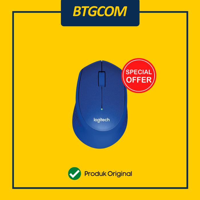 Gambar MOUSE LOGITECH M331 PLUS SILENT CLICK MUTE WIRELESS - Biru dari btgcom undefined Tokopedia