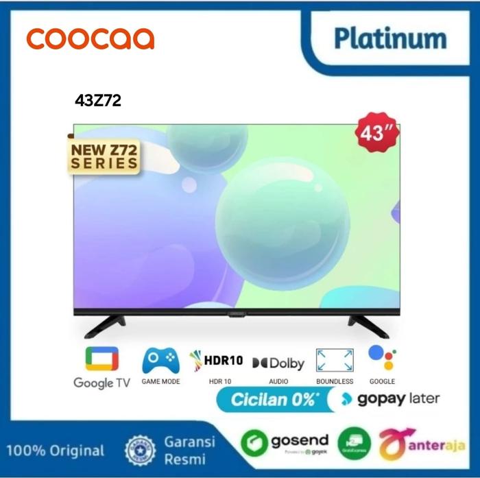 Gambar COOCAA LED TV 43 INCH 43S6G ANDROID Smart TV 4K Garansi Resmi 3 Tahun dari DM My Idols undefined Tokopedia