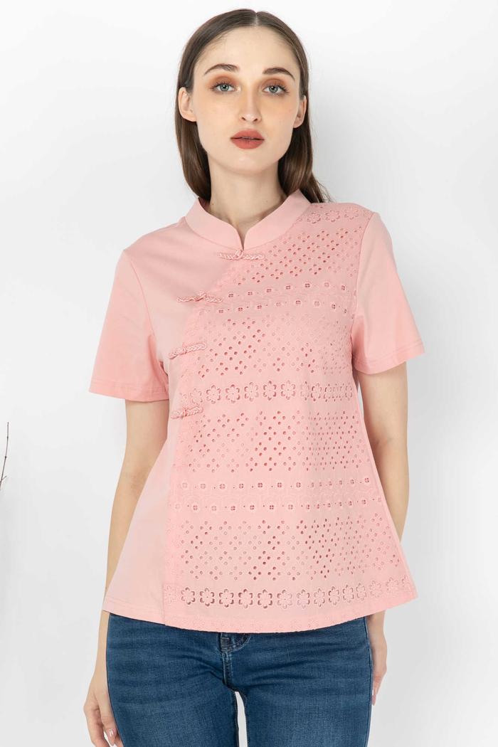 Gambar *Ready Stok* SISTER'S - Cheongsam Kaos C9148 (CAP) - Pink, 4L dari Sisters Fashion Group undefined Tokopedia