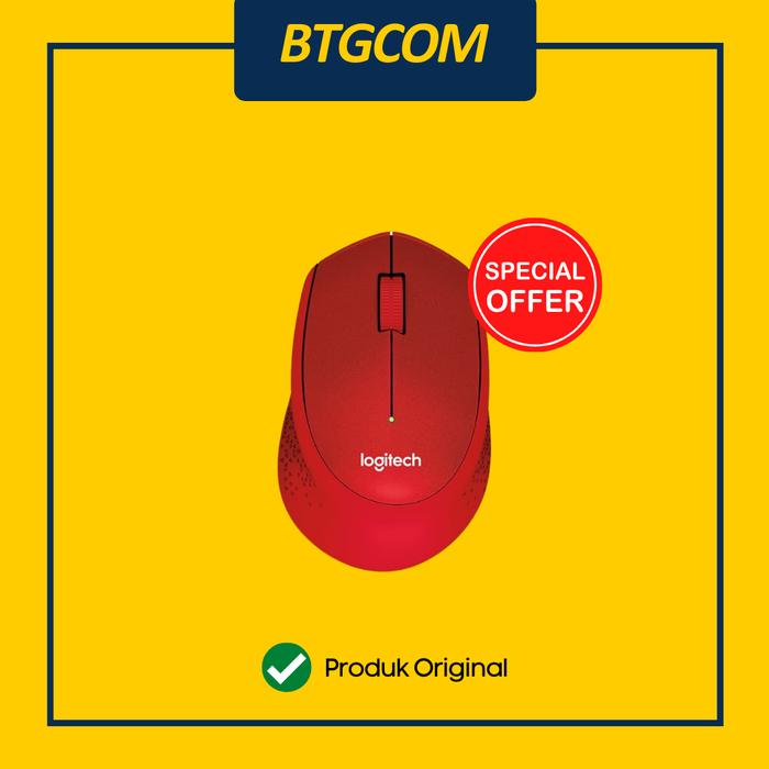 Gambar MOUSE LOGITECH M331 PLUS SILENT CLICK MUTE WIRELESS - Merah dari btgcom undefined Tokopedia
