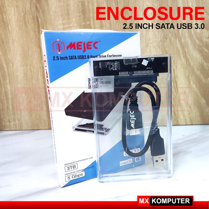 Gambar Casing Hardisk External HDD External Case 2.5 USB 3.0 MEJEC original - Transparant dari MXKomputer_NEW undefined Tokopedia