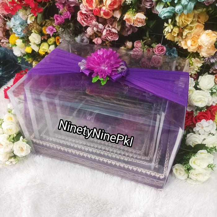 Gambar Kotak Hantaran / Kotak parcel / Box hantaran / Kotak seserahan - Ungu dari Ninety Nine Parcel undefined Tokopedia