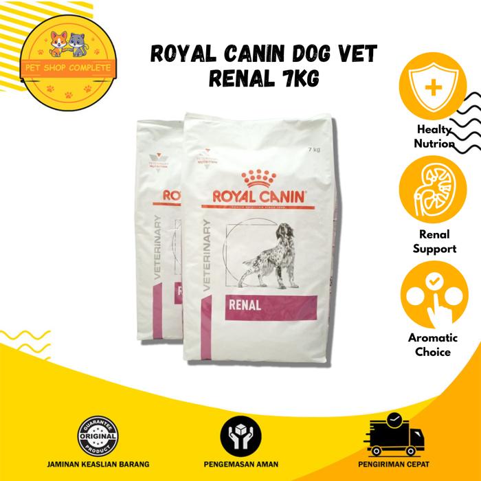 Promo MAKANAN ANJING ROYAL CANIN DOG VET RENAL 7KG di Pet Shop Complete  Tokopedia