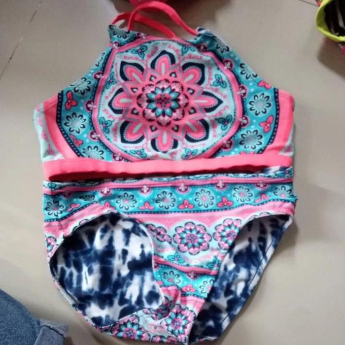 Gambar Baju renang swimsuit anak perempuan 5 6 8 10 12 16 tahun justice - Semangka, 14Y dari Cipcipers undefined 4 Tokopedia