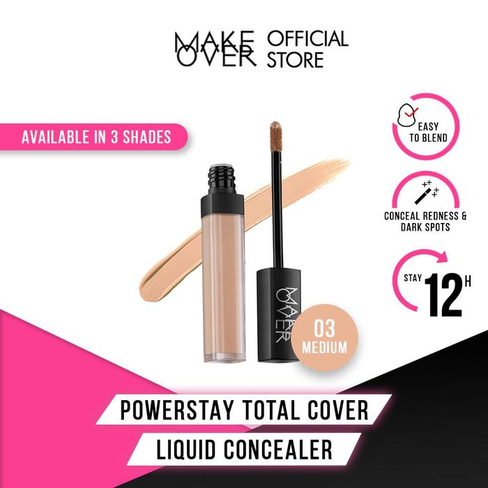 Gambar Make Over Powerstay Total Cover Liquid Concealer 6.5ml - Concealer - 03 Medium dari Hangvalen undefined Tokopedia