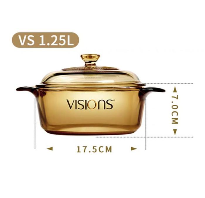 Gambar Corel Vision 3 types Cookware Set Borosilicate Glass Pot Panci Kaca - 1,25 L dari RICHERY undefined Tokopedia