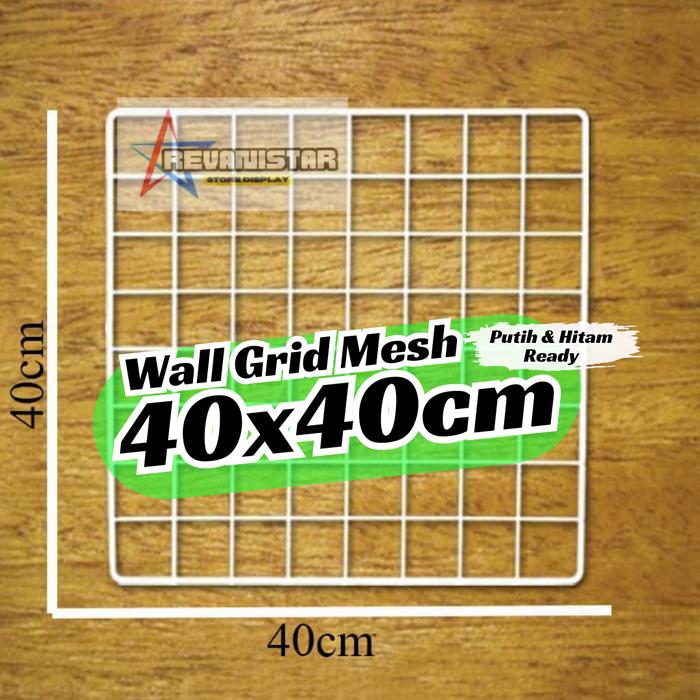 Gambar Wire Wall grid Ram Persegi 40X40 DIY room decor pajangan foto polaroid dari REVANISTAR DISPLAY undefined Tokopedia