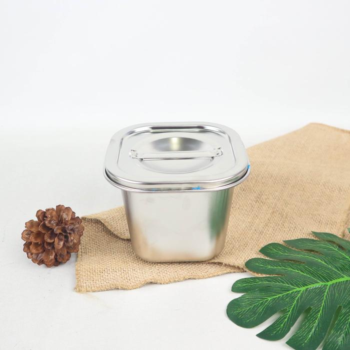 Gambar Food Spice Jar Square + Cover Stainless Steel Multiguna - FM - 12 CM dari Formiana undefined Tokopedia