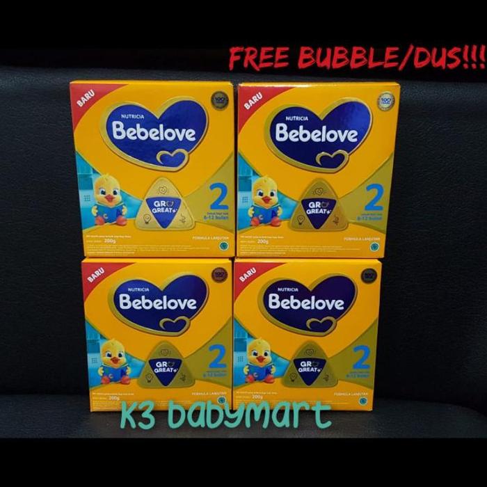 Gambar Bundling Bebelove 2 box 4x200gram total 800gram susu formula bayi 6-12 dari onefamily store undefined Tokopedia