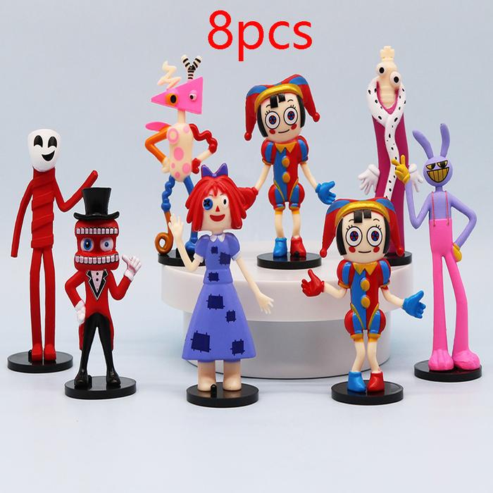 Gambar The Amazing Digital Circus Action Figure Set Isi 8pcs Pomni Jax Gangle - SET ISI 8 dari Azni Toys undefined Tokopedia
