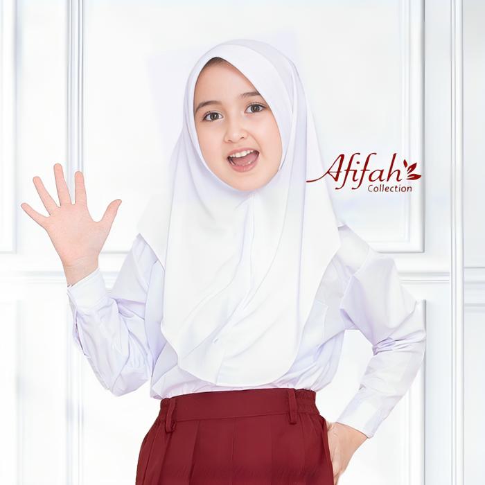 Gambar jilbab anak sd bergo Hamidah Hijab Instan Ranaz.id Ukuran S M L part 1 - Putih, M dari Ranaz Collection undefined Tokopedia