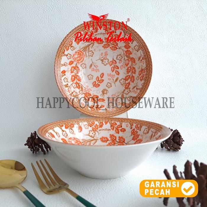 Gambar WINSTON 1pcs Bowl Keramik 7in Daun Merah Mangkok Makan Dalam 18cm - Daun Merah dari HappyCool Houseware undefined Tokopedia