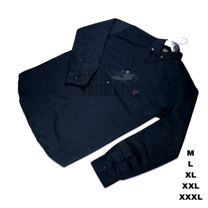 Gambar Hem kemeja pria polos basic hitam slimfit boyi topman termurah - M dari serbaserbikemeja undefined Tokopedia