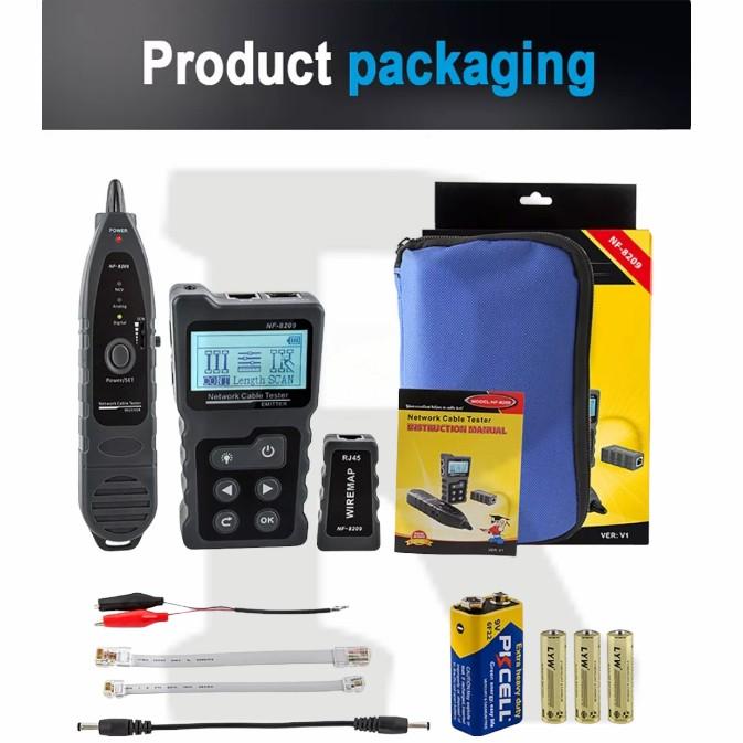 Gambar NOYAFA NF 8209S LAN TESTER POE WIRE TRACKER display upgrade dr NF 8209 - NF-8209 dari TheR Comp undefined Tokopedia