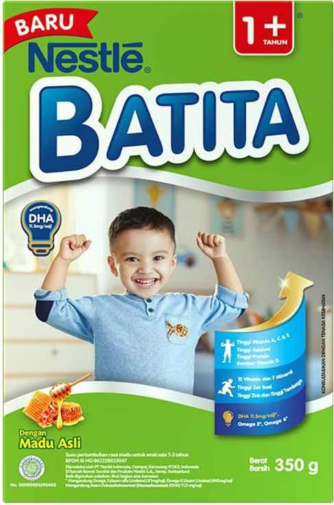 Gambar Nestle BATITA 1+ Vanila/Madu Susu Anak 1-3 Tahun Box 350gr - Madu dari LABBISMART undefined Tokopedia