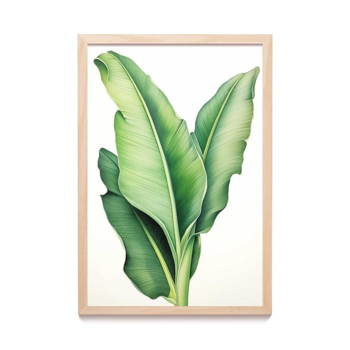 Gambar Tropical Leaf Wall Art Poster Lukisan Print Home Decor Aesthetic - TROP-02C, 30X45 CM dari posteruma undefined Tokopedia