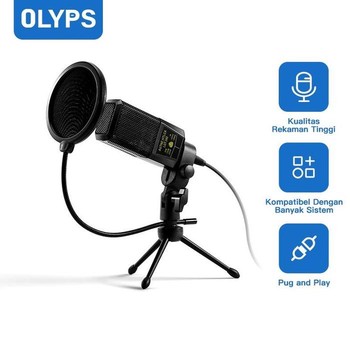 Gambar ready OLYPS Microphone Condenser Live Karaoke Recording Equipment whth - US19-Black dari FAHMI OUTLETS 6Y undefined Tokopedia