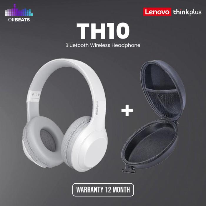 Gambar Ready Lenovo TH10 Headphone Bluetooth Wireless Headset Earphone V5.0 - White+pouch dari Game Store 19 undefined Tokopedia
