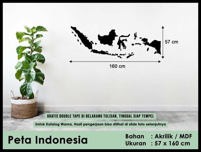 Gambar Peta Indonesia - Lebar 160 Cm - Akrilik / Mdf Terlaris - Akrilik Merah dari prima store22 undefined Tokopedia