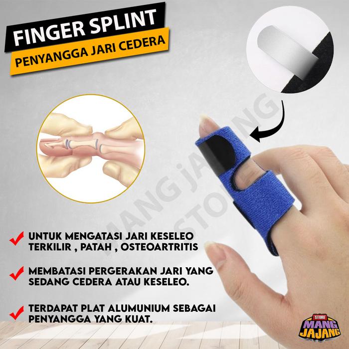 Gambar Penyangga Jari Trigger Finger Splint Support Pelindung Jari Sakit - Biru Anak-Anak dari Mang jajang Store undefined Tokopedia