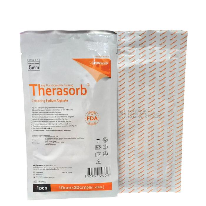 Gambar Therasorb algi plus - sodium alginate 10cm x 20cm dari hestimedical undefined Tokopedia
