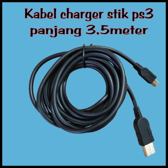 Promo Kabel Usb Stik Ps3 Kabel Charger Stik Ps3 Panjang 3,5 Meter