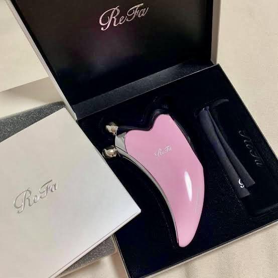 Gambar REFA ReFa Caxa Heart/ Caxa M1 Micro Double Roller For Face - Caxa Pink dari Glow Fiofeli undefined Tokopedia