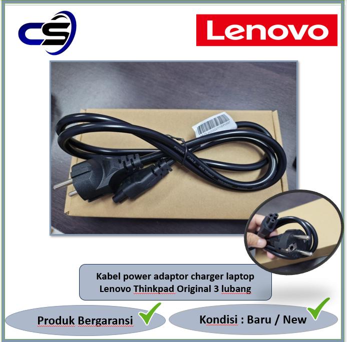 Gambar Kabel power adaptor charger laptop Lenovo Thinkpad Original 3 lubang dari COMP SOLUTIONS 99 undefined Tokopedia