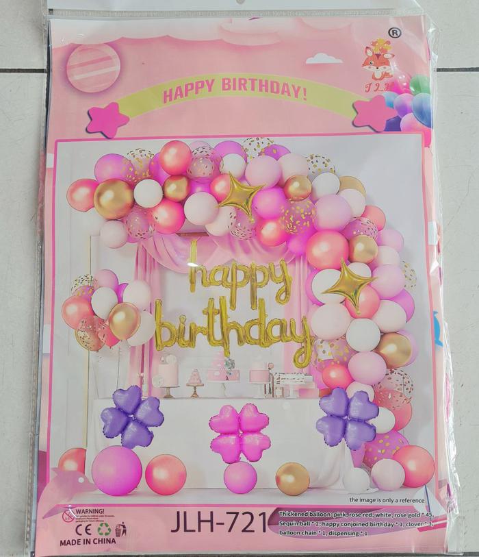 Gambar Set paket balon dekorasi ulang tahun/ Paket Dekorasi Ultah - JLH-721 dari Nerd Party undefined 5 Tokopedia