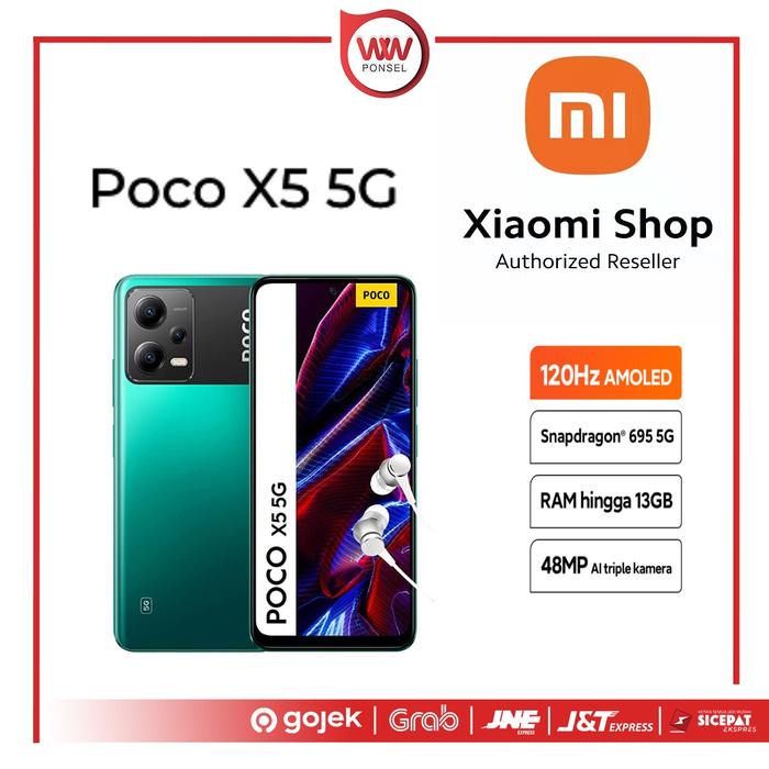 Gambar Hp Xiaomi Poco X5 5G Ram 6GB + Extended 5GB Internal 128GB Garansi Res - Green dari wwponsel undefined Tokopedia